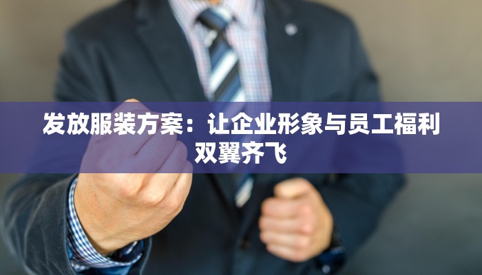 发放服装方案：让企业形象与员工福利双翼齐飞
