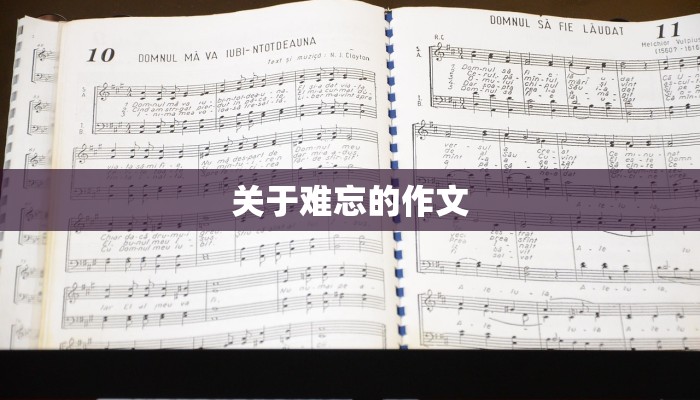 关于难忘的作文