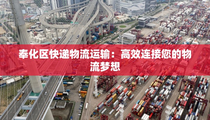 奉化区快递物流运输：高效连接您的物流梦想